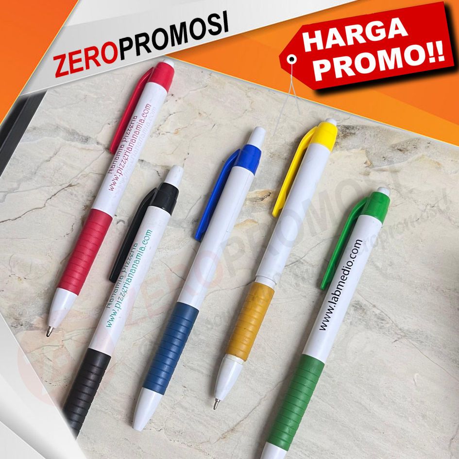 

Souvenir pen plastik warna warni kode 821 untuk promosi