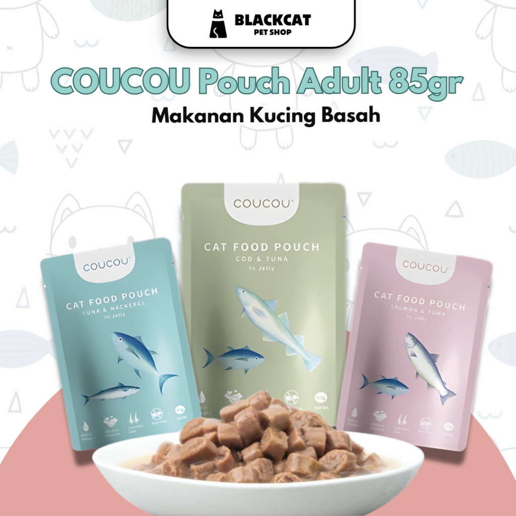 COUCOU Wet Food Makanan Kucing Basah 85gr