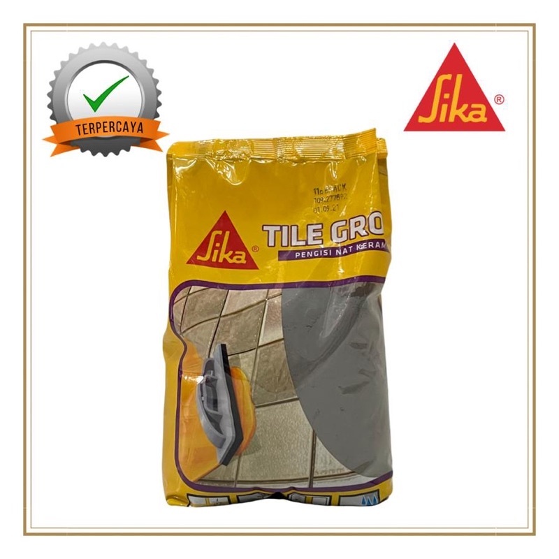 Sika - Tile Grout Black | Pengisi Celah Nat Keramik Marmer Granit Mosaik Semen Warna Hitam 1Kg