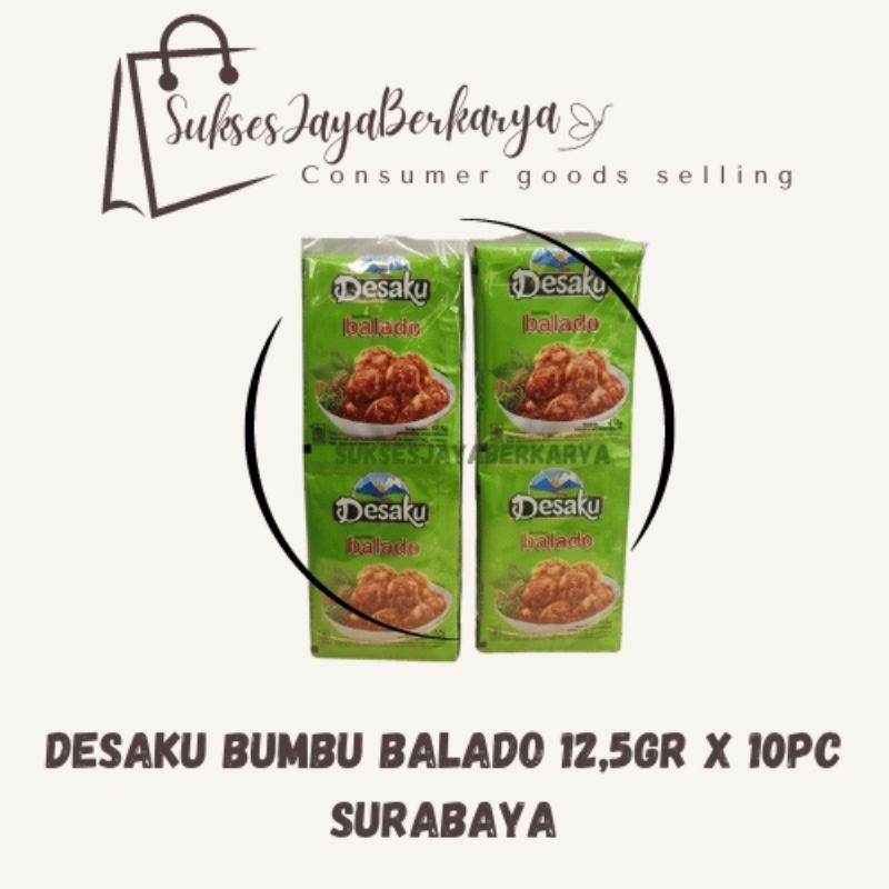 

Desaku bumbu Balado rentengan (12,5gr x 10pc)/ Desaku bumbu racik Balado murah Surabaya