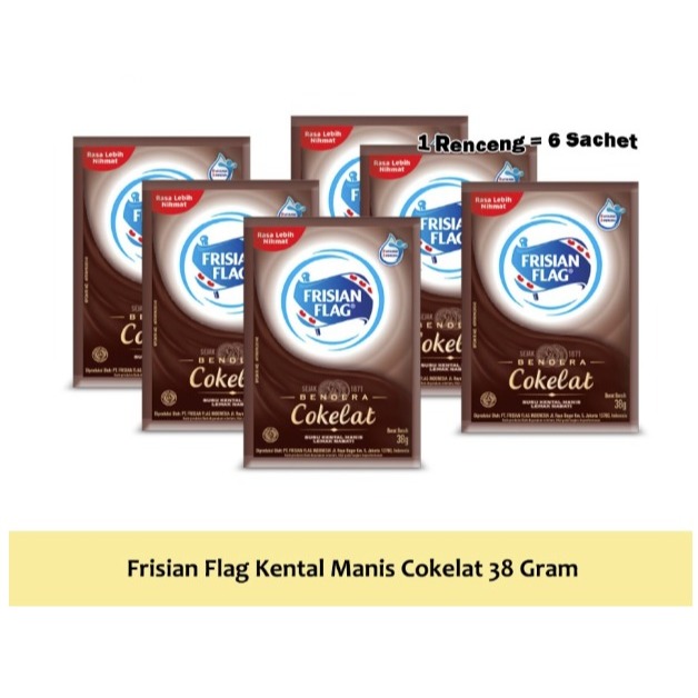 

Frisian Flag COKELAT - SKM Bendera Coklat 6x38Gr - Susu Kental Manis Bendera