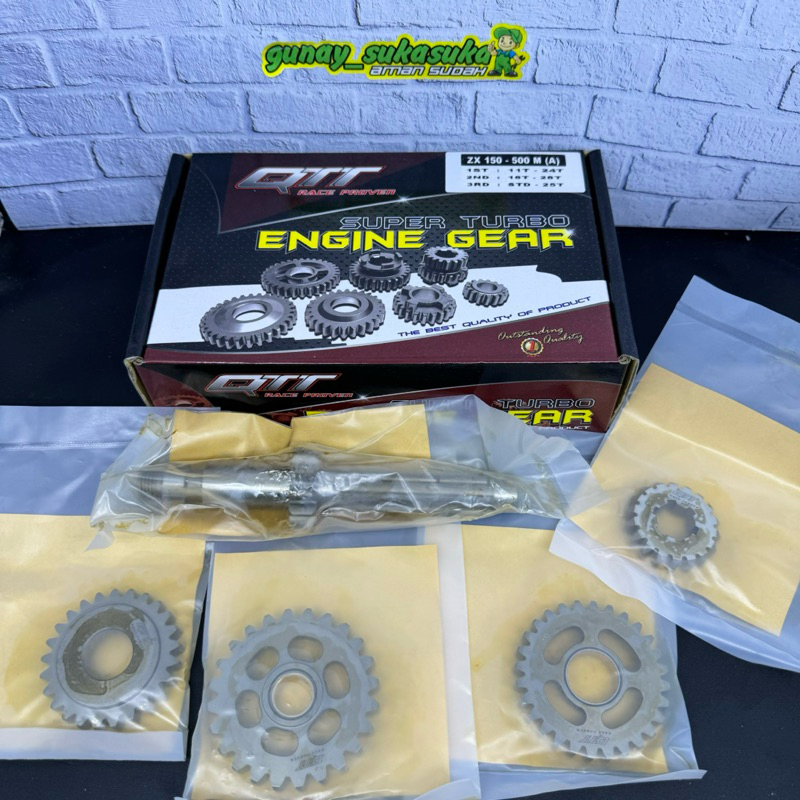 Gear Rasio QTT Racing Ninja 500 M (A)