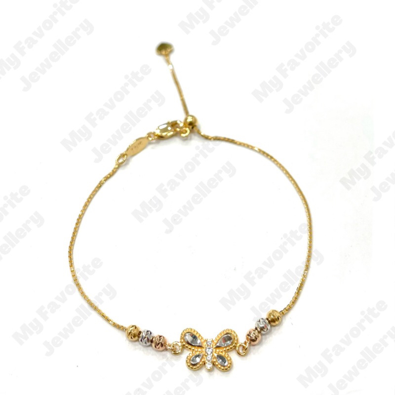 Gelang Serut Merica Kupu-kupu EMAS ASLI Kadar 700