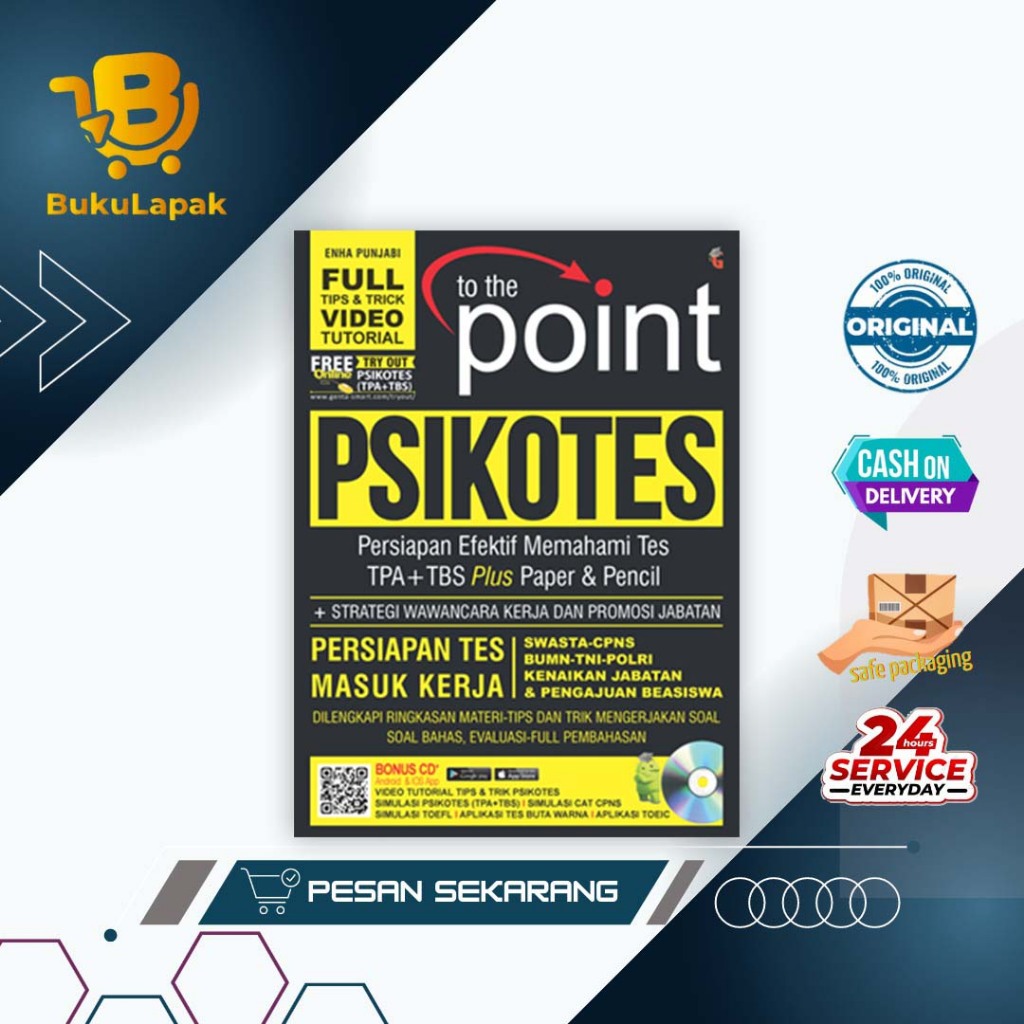 Buku PSIKOTES TO THE POINT PSIKOTES PERSIAPAN TES MASUK KERJA