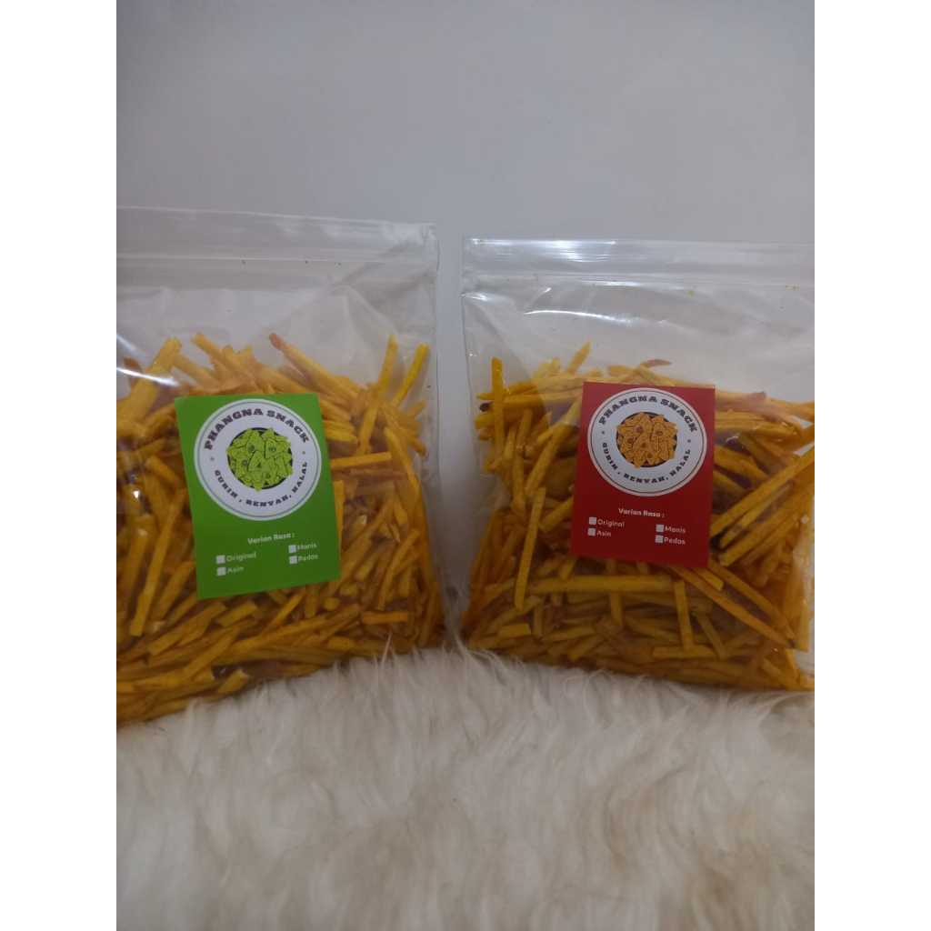 

[PHANGNA SNACK] Stick Talas Kemasan 150gr/ Rasa Gurih Asin