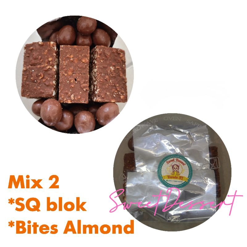 

coklat Mix 2 (SilverQueen blok & Bites Almond)