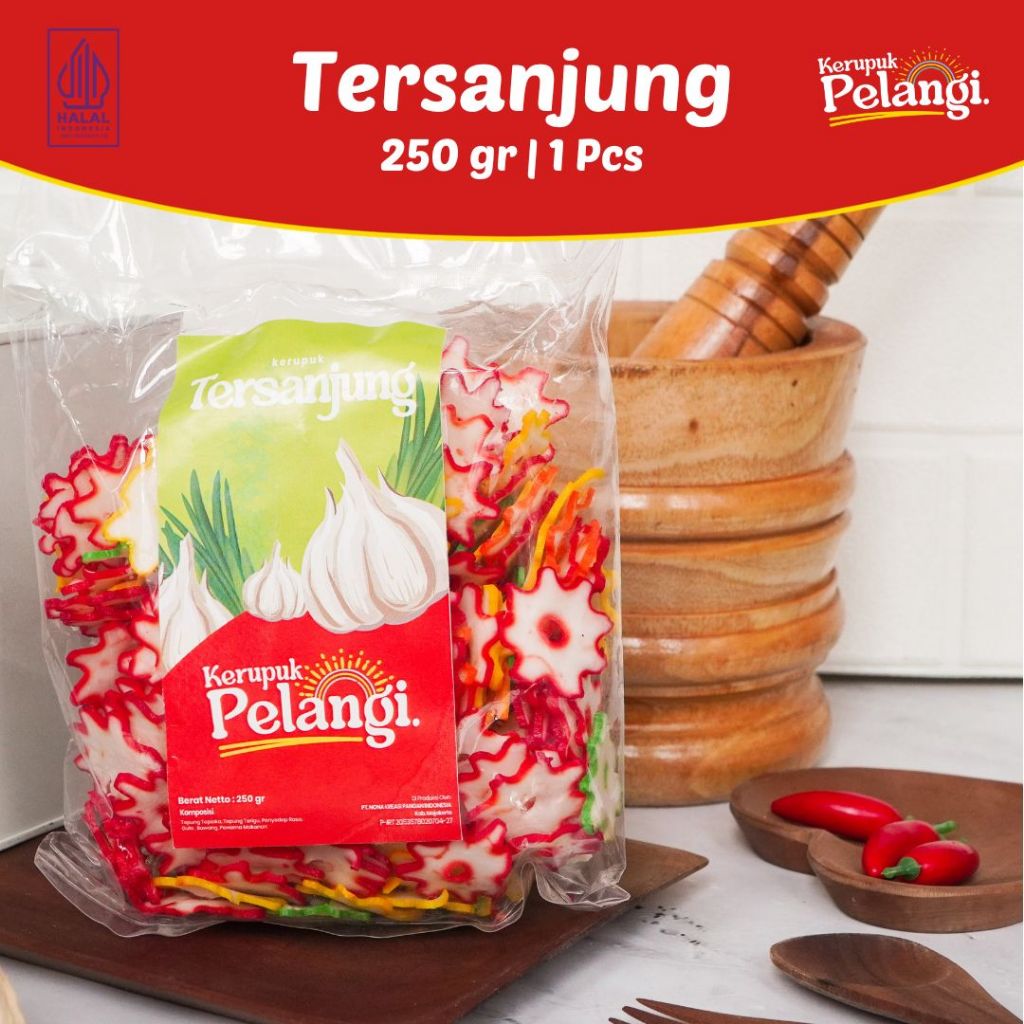

250 GR KERUPUK PELANGI KERUPUK TERSANJUNG KERUPUK BAWANG MENTAH