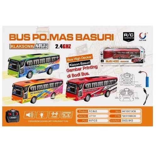 mobil remote control rc angkot bis basuri