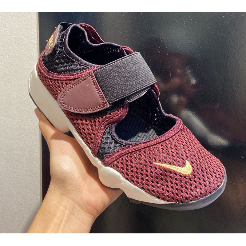 Nike Air Rift Big Kids GS Burgundy Crush Size 36 37.5 38.5