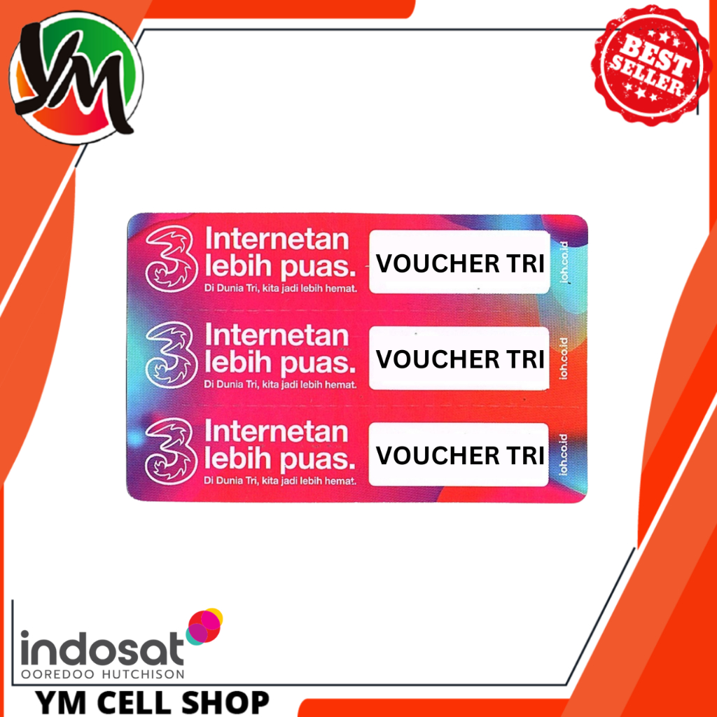 Voucher Kuota TRI HAPPY 3GB=8GB 14 Hari Voucher Data