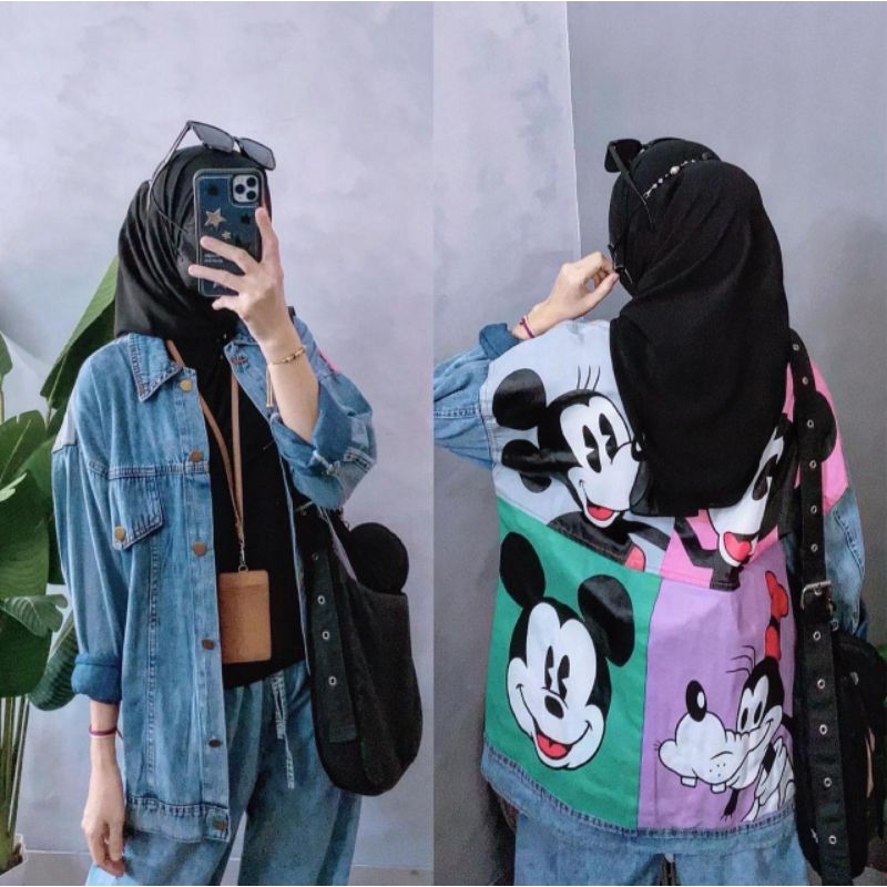 jaket jeans mickey