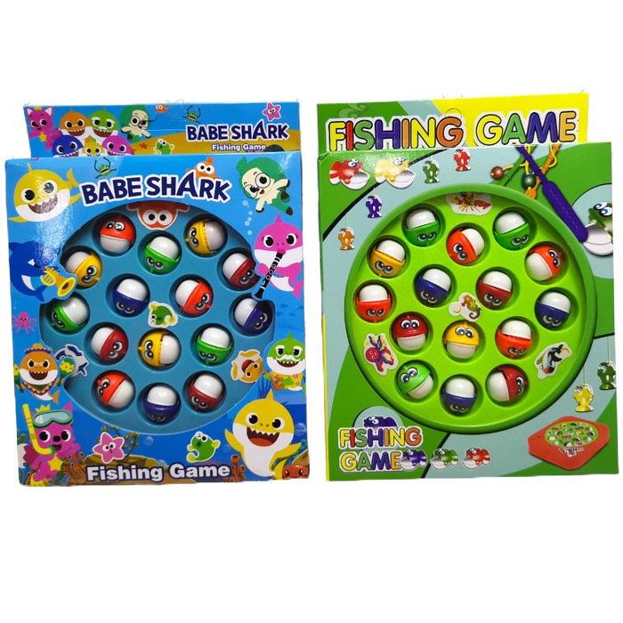 mainan pancingan ikan baterai fishing game baby shark fishing