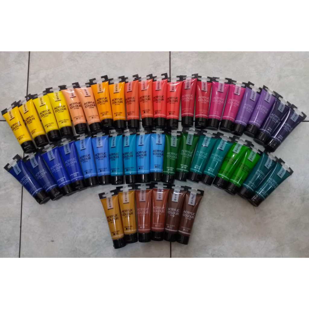 

Cat Acrylic V-tec 35ml Pilihan Warna Banyak