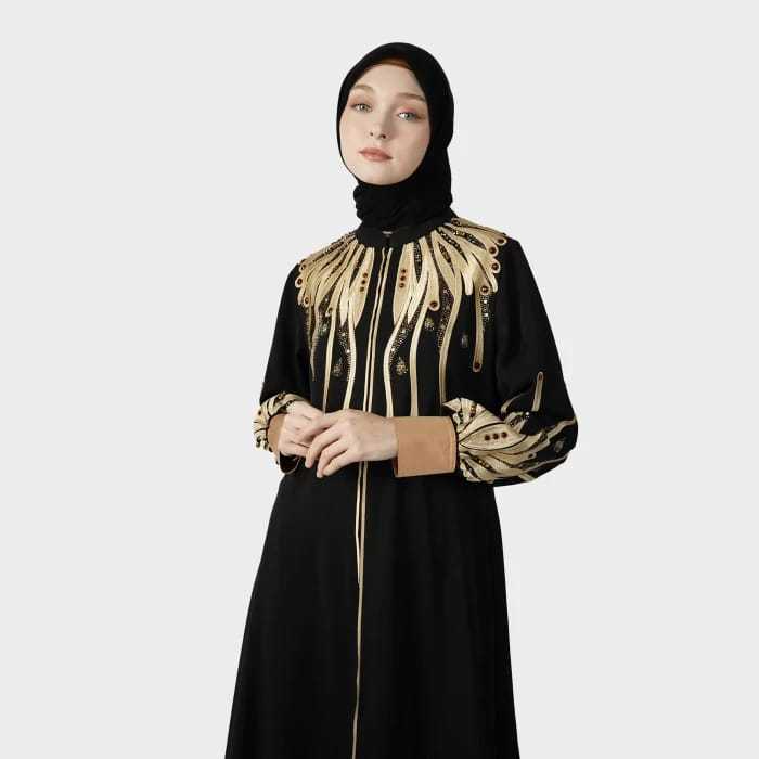 Hikmat A5544 Abaya Warna Black