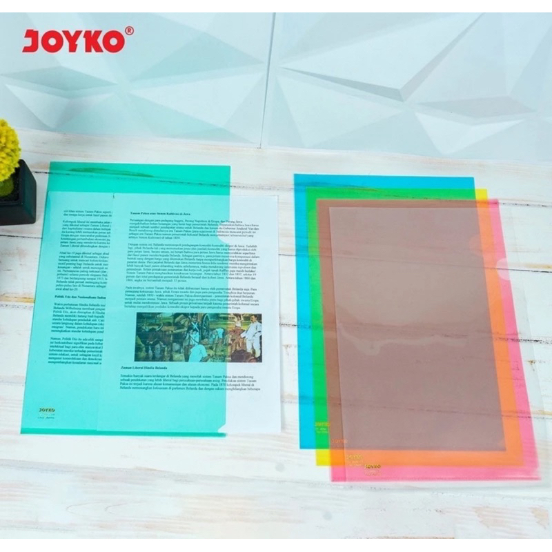 

JOYKO (PER PCS) CLEAR SLEEVES MAP L BENING TRANSPARAN JOYKO CS-2335/F4 / Clear Sleeves Map L Bening Transparan