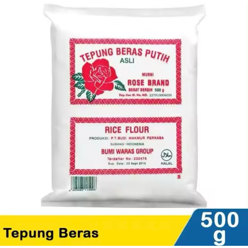

Tepung beras Rose Brand 500 gr
