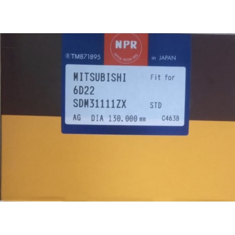Ring Piston Mitsubishi 6D22 NPR (Japan)