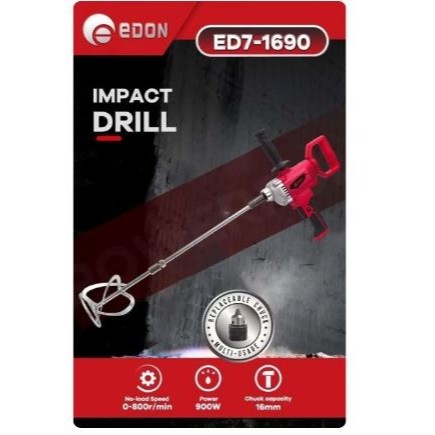 EDON 1690 mesin Pengaduk Cat mixer Semen Bor 16 mm