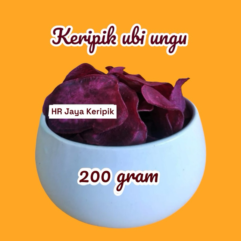 

PROMO 200gr keripik ubi ungu manis/gurih