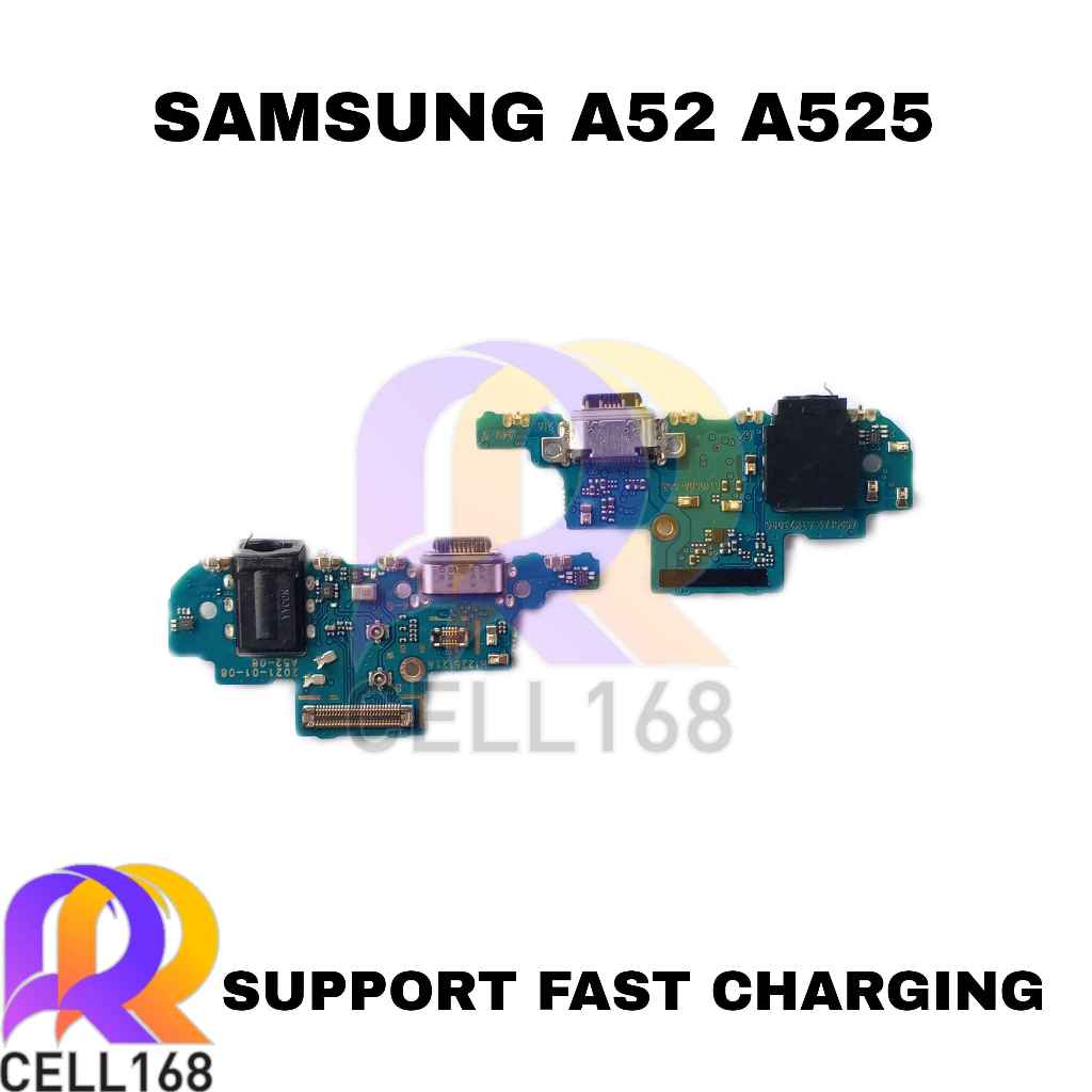 FLEXIBLE KONEKTOR CHARGER SAMSUNG A52 A525 PCB BOARD CAS MIC ORIGINAL