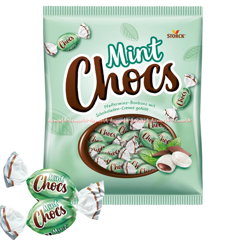 

Mint Chocs Storck 200gr Peppermint Candies With Chocolate Perment Mint Isi Coklat Stroks Min Coc Cock