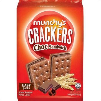 

MUNCHY'S CHOC SANDWICH CHOCOLATE CREAM 300GR[KS]