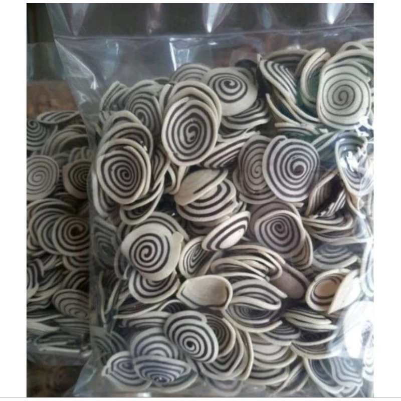 

Keripik Kuping Gajah Mini Putih Gurih Renyah