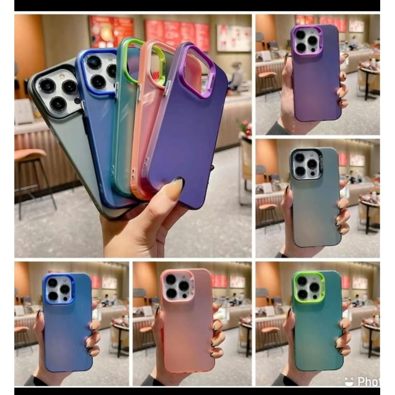 case hybrid IMD hologram macaron samsung a53 a52 a51