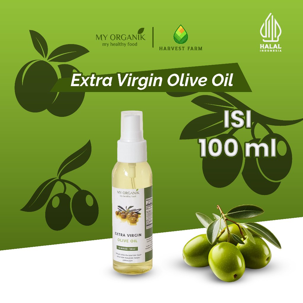 

My Organik Minyak Zaitun 100ml Extra Virgin Olive Oil Organic Premium Murni Asli 100% Kesehatan