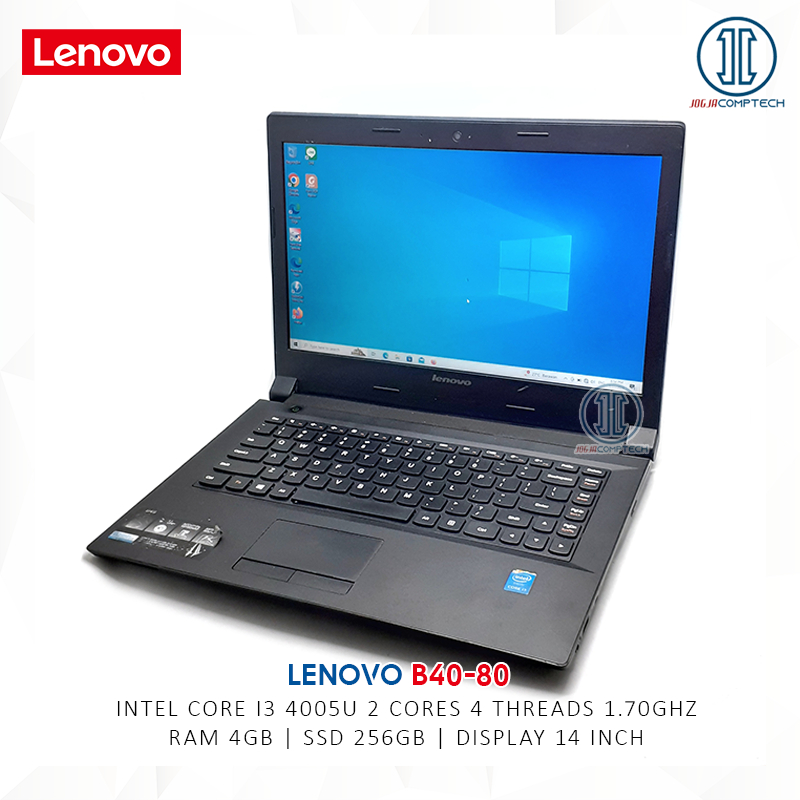 Laptop Lenovo B40-80 Intel Core i3 4005u ram 4gb SSD 256gb Layar 14 inch Laptop Murah 1 jutaan