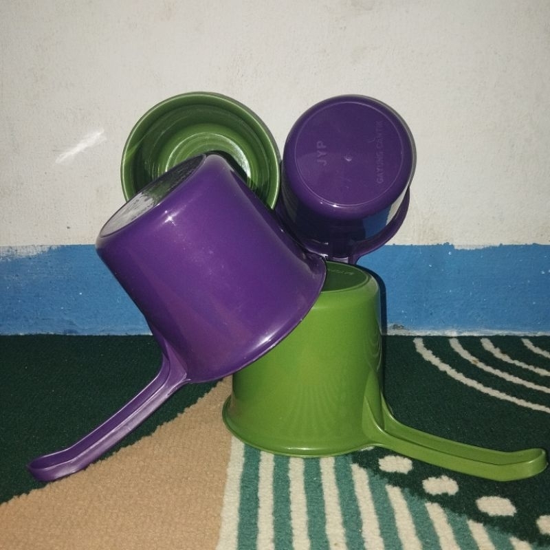(isi 1 pcs) gayung mandi plastik cantik tebal estetik / jebor mandi / ember