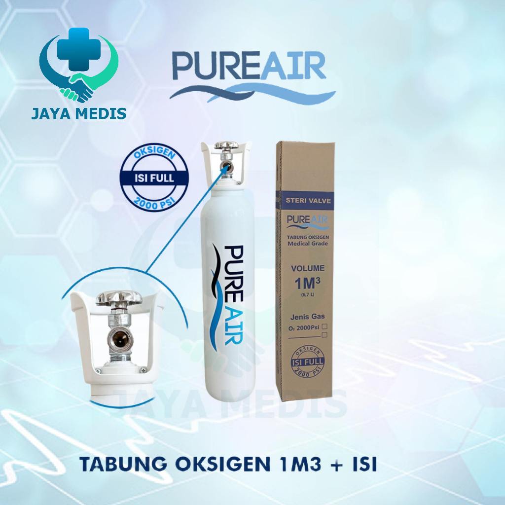 Tabung Oksigen MEDIS 1M3 Pure Air OKSIGEN Medical Grade Isi Full