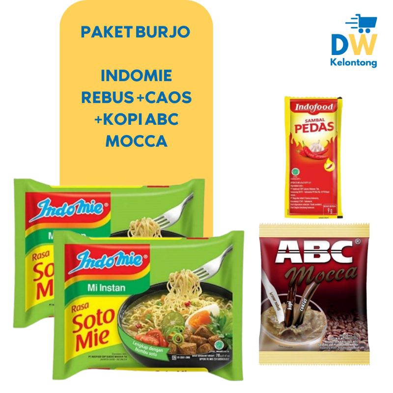 Indomie Paket / mie instan/ kopi ABC / DW Kelontong