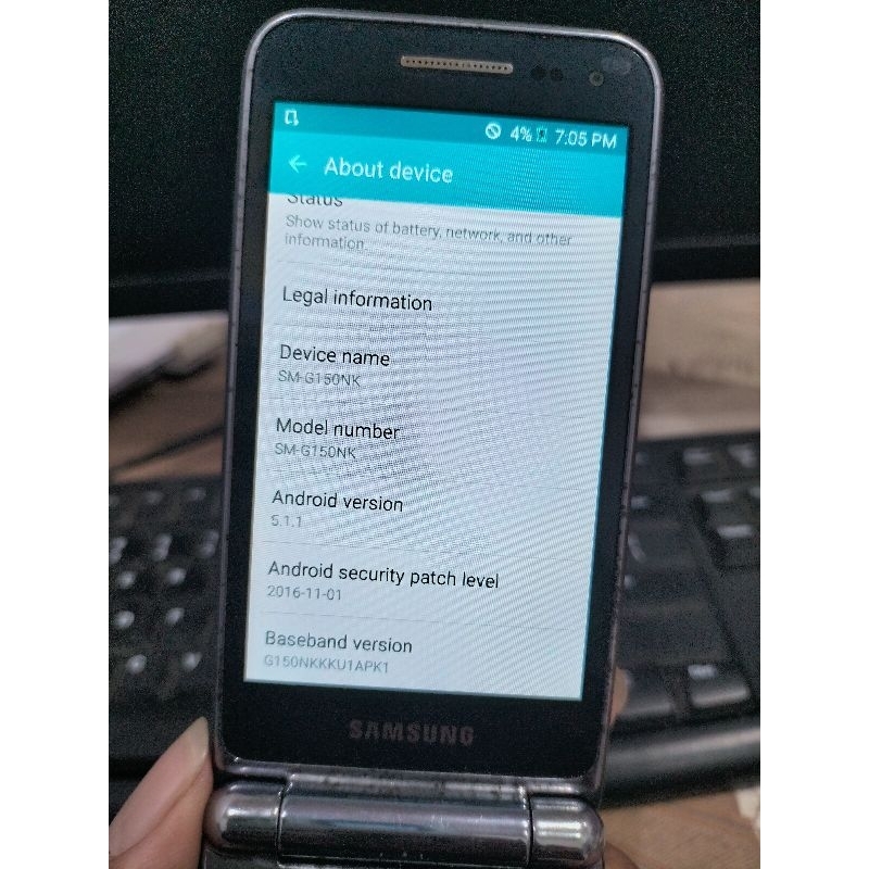 SAMSUNG GALAXY FOLDER SM-G150NK RARE ITEM