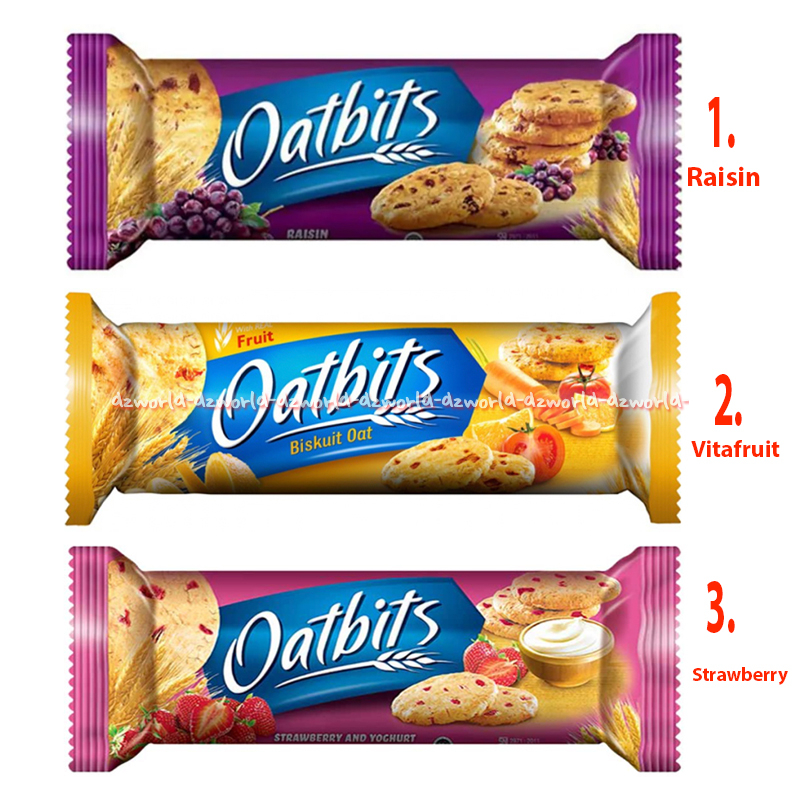 

Oatbits Raisin Biskuit Oat Biscuit 110gr Vitafruit Strawberry