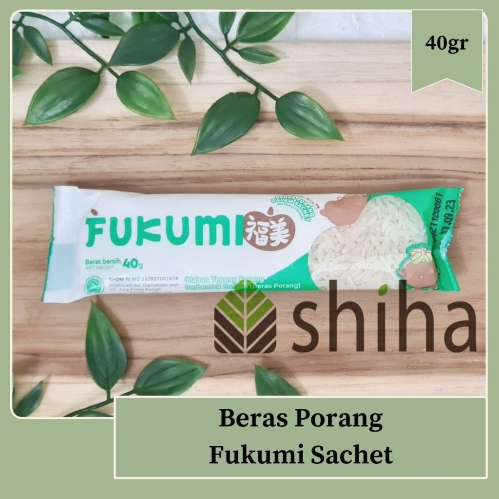 

FUKUMI Sachet Beras Porang Konnyaku Shirataki Rice 40gr | Warung Shiha