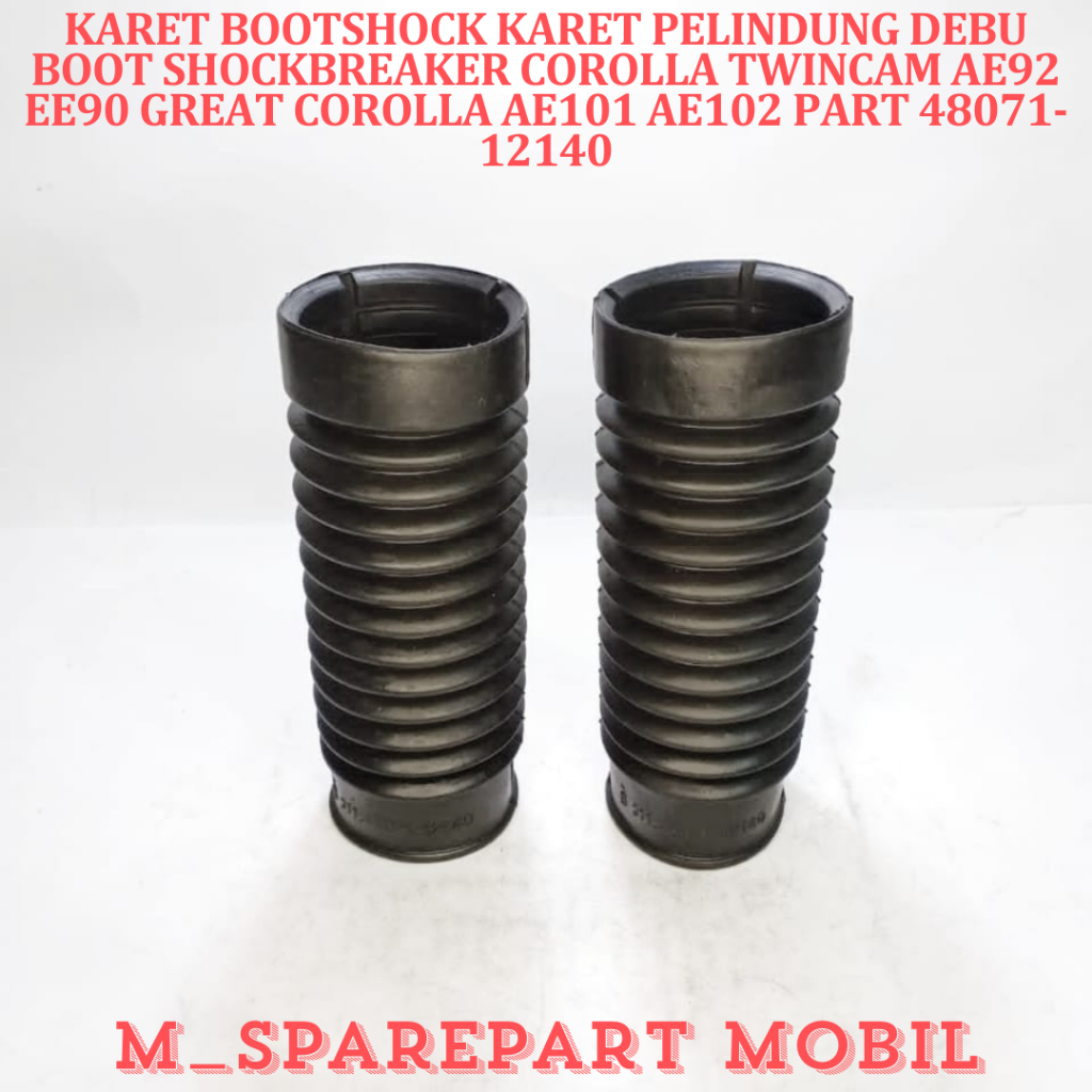 SPAREPART MOBIL PREMIUM KARET BOOTSHOCK KARET PELINDUNG DEBU BOOT SHOCKBREAKER COROLLA TWINCAM AE92 
