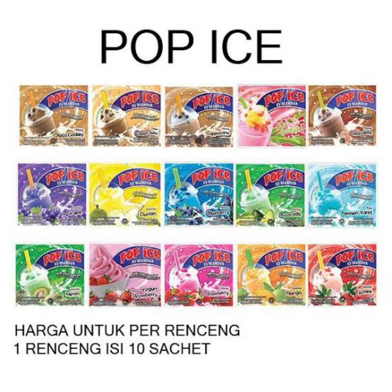 

Pop ice minuman pop ice renceng
