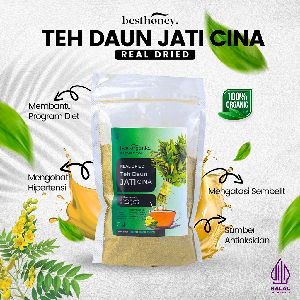 

Best Honey - Teh Diet Daun Jati Cina - Minuman Herbal Alami 100GR