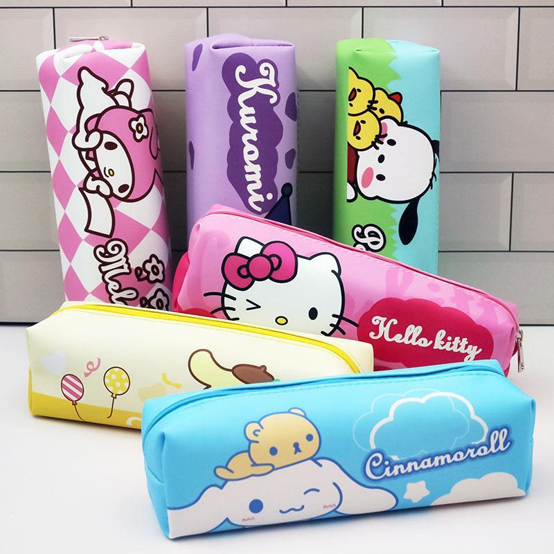 

( 1 PAK ISI 12 ) KOTAK PENSIL SANRIO / TEMPAT PENSIL BALOK SANRIO PU RESLETING