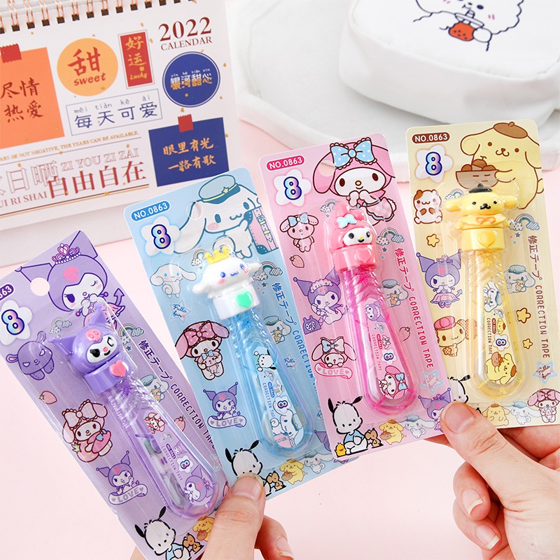 

TIPEX KEPALA SANRIO | TIP-EX SANRIO PITA | TIP-X | ALAT TULIS SEKOLAH | PERLENGKAPAN ALAT TULIS | ATS ATK SANRIO | CORRECTION TAPE | KOREKSI TIP vincess