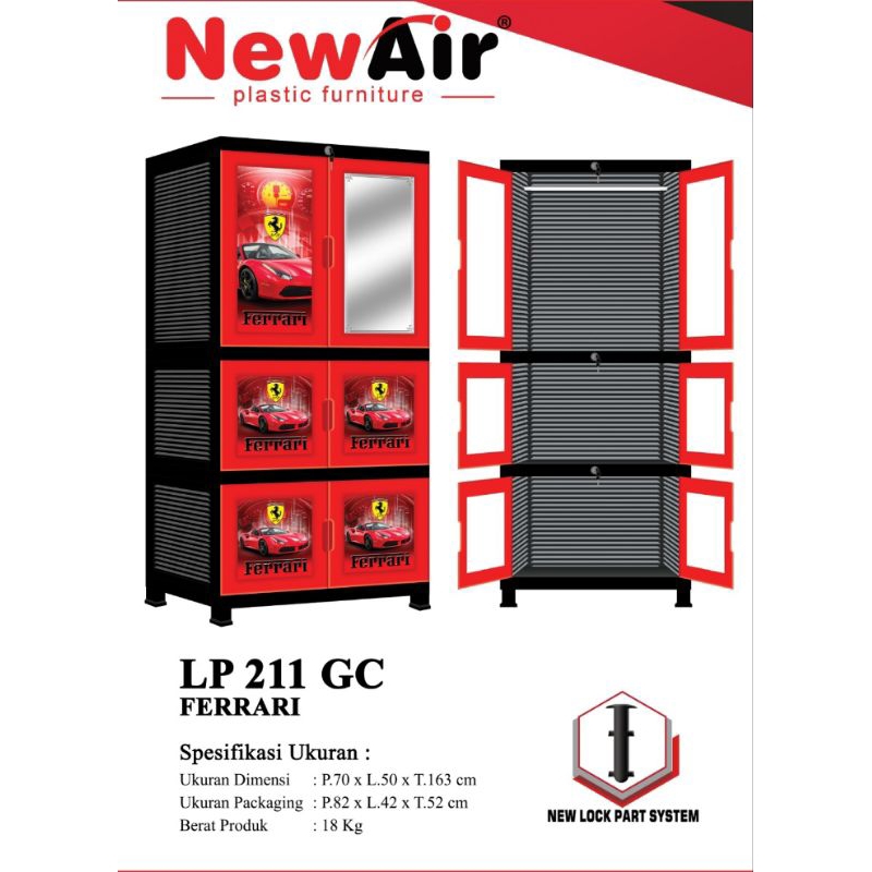 Lemari plastik karakter