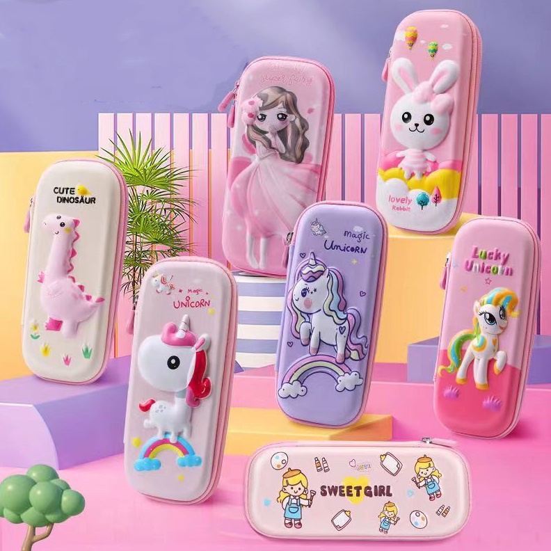 

KODE P33D Kotak pensil kartun 3Dkotak alat tulis kartun