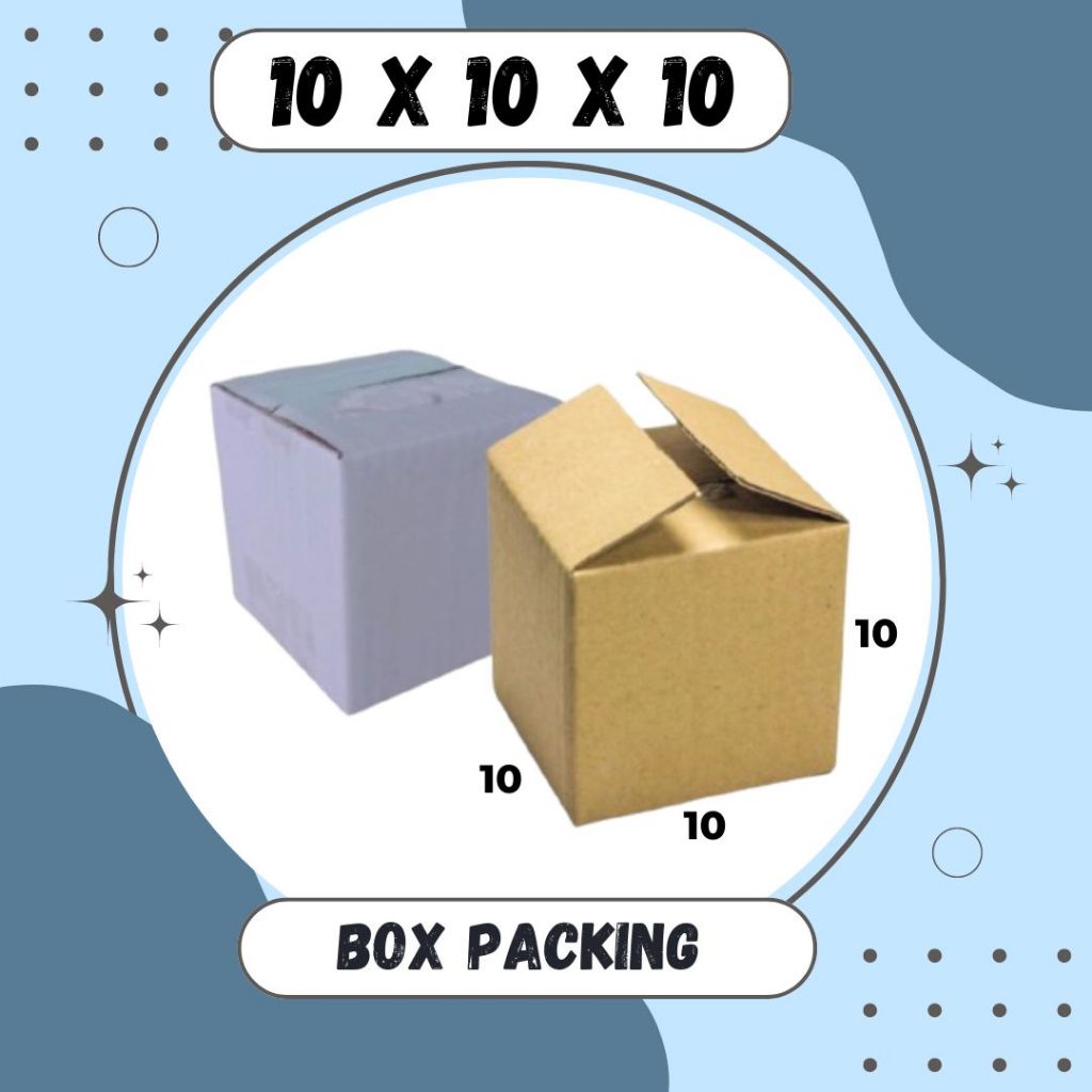 

Box 10x10x10 Kardus A1 Packing Karton Dus Kotak Kemasan Obat Mainan Olshop Souvenir Jamu Sparepart