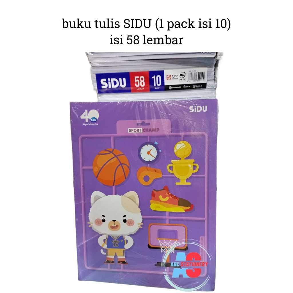 

Buku Tulis Sidu isi 58 lembar (gambar cover dikirim acak)