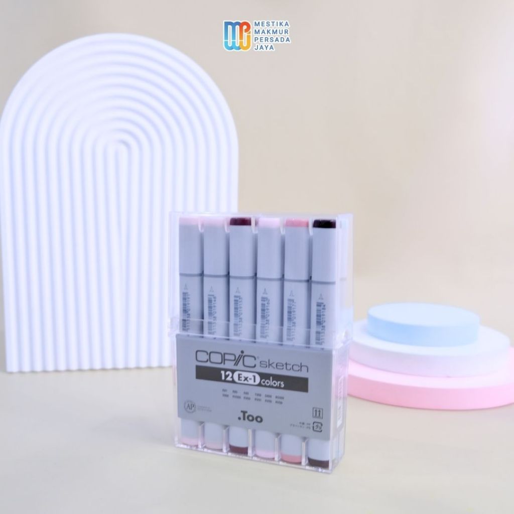 

Copic Spidol Warna Sketch 12 (EX-1) Colors Set Spidol Marker / Spidol Warna Warni 1 Set #CSM/12E1
