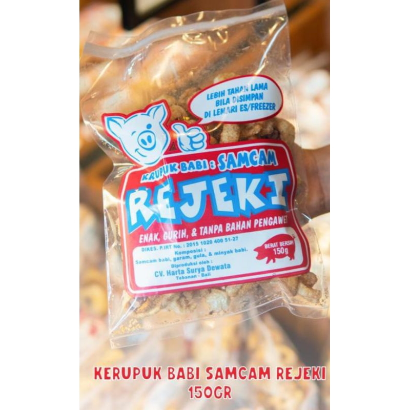 

Krupuk Babi Samcam Rejeki 150gr