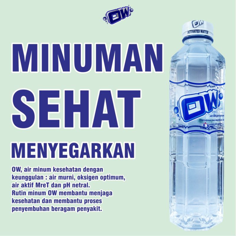 

Air OW 488 ml dus besar isi 1 dus 25 botol Air Kesehatan OW air berkhasiat