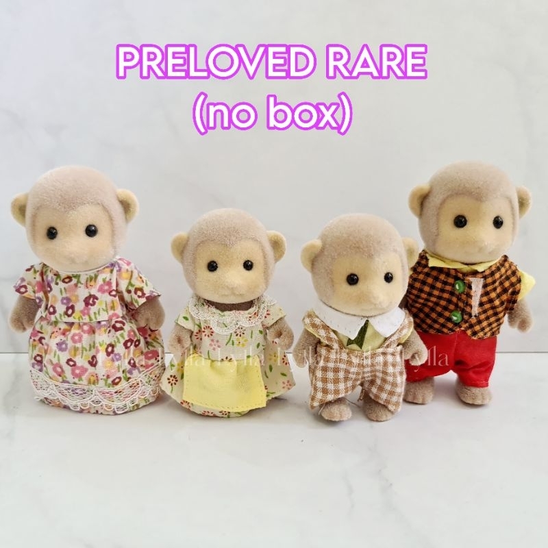 Preloved Rare Sylvanian Families Monkey Family