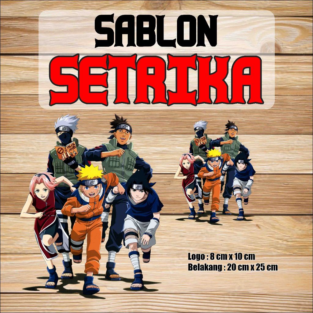 

Sablon Setrika / DTF Naruto
